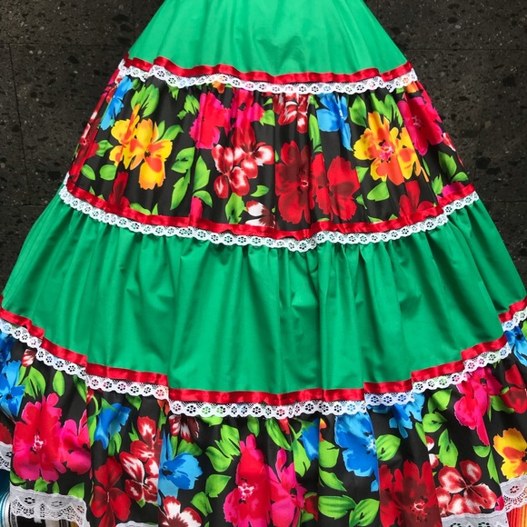 Mexican green with flowered style Jalisco - Picture 5 of 6